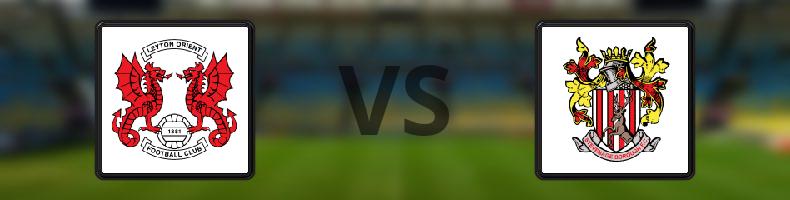 Leyton Orient - Stevenage odds, speltips, resultat i League One