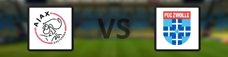 Ajax - Zwolle odds, speltips, resultat i Eredivisie