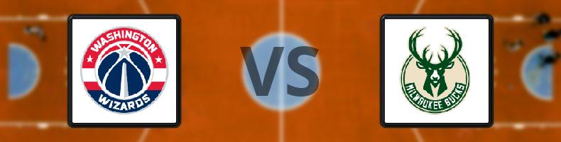 Washington Wizards - Milwaukee Bucks odds, speltips, resultat i NBA