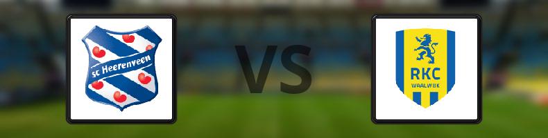 Heerenveen - Rkc Waalwijk odds, speltips, resultat i Eredivisie