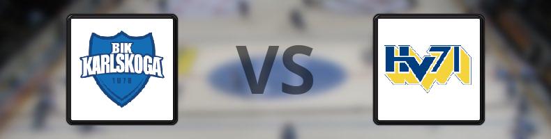 BIK Karlskoga - HV71 odds, speltips, resultat i Vänskapsmatcher