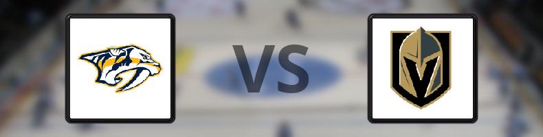 Nashville Predators - Vegas Golden Knights odds, speltips, resultat i NHL