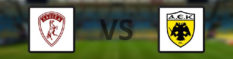 Larissa - AEK Aten odds, speltips, resultat i Grekiska Superligan