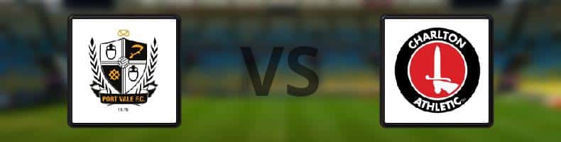 Port Vale - Charlton odds, speltips, resultat i League One