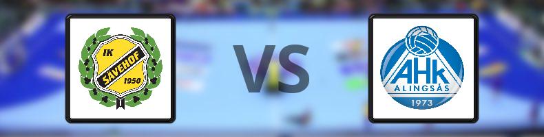 Sävehof - Alingsås odds, speltips, resultat i Handbollsligan herrar