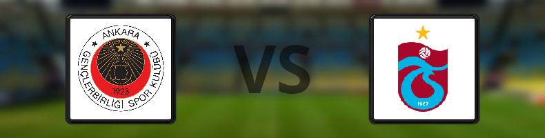 Gençlerbirligi - Trabzonspor odds, speltips, resultat i Süper Lig