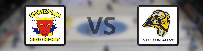 Mariestad - Visby/Roma HK odds, speltips, resultat i HockeyEttan