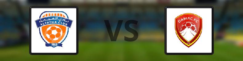 Al Fayha - Damac odds, speltips, resultat i Saudi Pro League