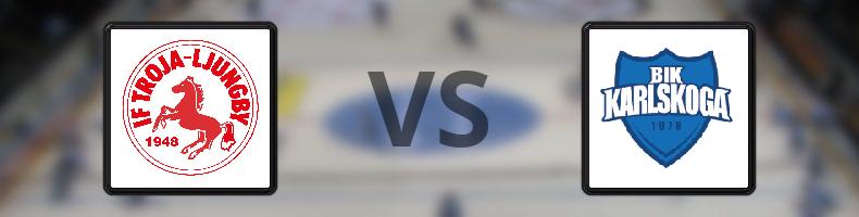 Troja/Ljungby - BIK Karlskoga odds, speltips, resultat i HockeyAllsvenskan