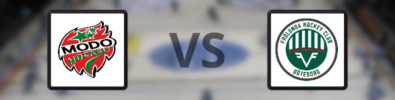 MODO Hockey - Frölunda HC odds, speltips, resultat i SDHL