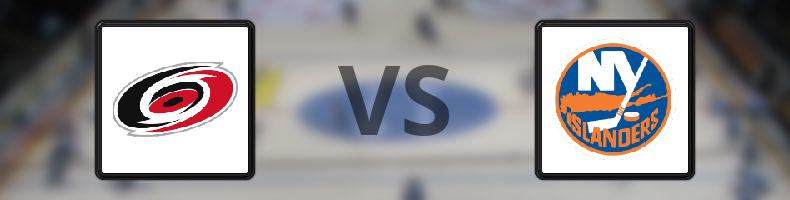 Carolina Hurricanes - New York Islanders odds, speltips, resultat i NHL