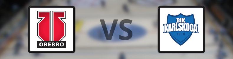 Örebro - BIK Karlskoga odds, speltips, resultat i Vänskapsmatcher