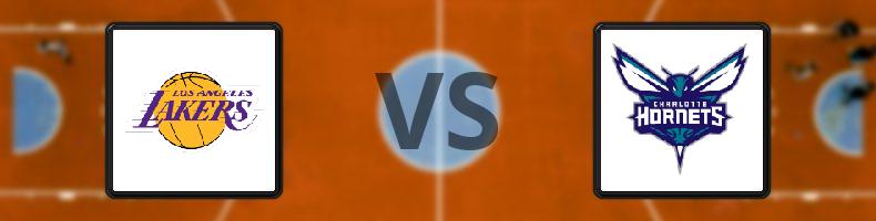 Los Angeles Lakers - Charlotte Hornets odds, speltips, resultat i NBA