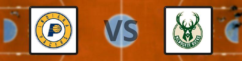 Indiana Pacers - Milwaukee Bucks odds, speltips, resultat i NBA