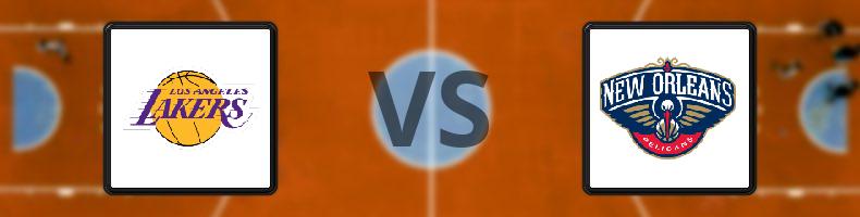 Los Angeles Lakers - New Orleans Pelicans odds, speltips, resultat i NBA