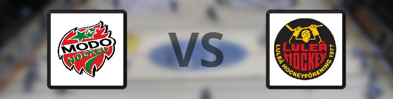 MODO Hockey - Luleå HF odds, speltips, resultat i SDHL