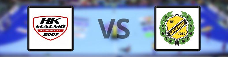 Malmö - Sävehof odds, speltips, resultat i Handbollsligan herrar