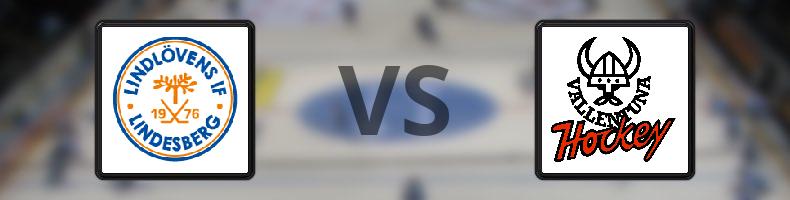 Lindlövens IF - IF Vallentuna BK odds, speltips, resultat i HockeyEttan