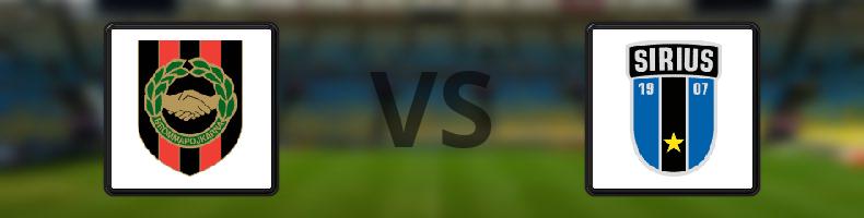 Brommapojkarna - Sirius odds, speltips, resultat i Allsvenskan