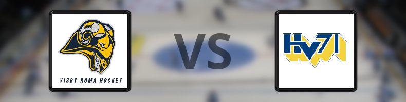 Visby/Roma HK - HV71 odds, speltips, resultat i Vänskapsmatcher
