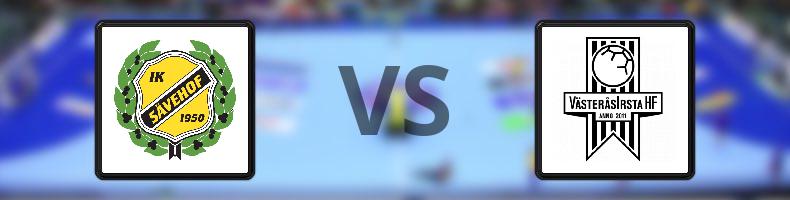 Sävehof - VästeråsIrsta HF odds, speltips, resultat i Handbollsligan herrar