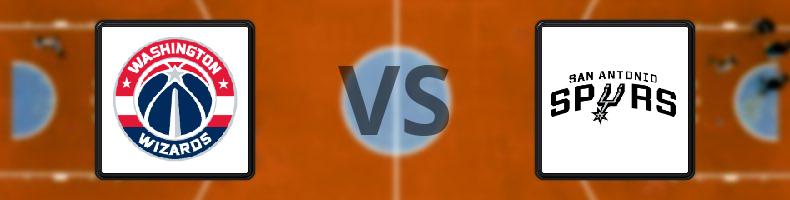 Washington Wizards - San Antonio Spurs odds, speltips, resultat i NBA