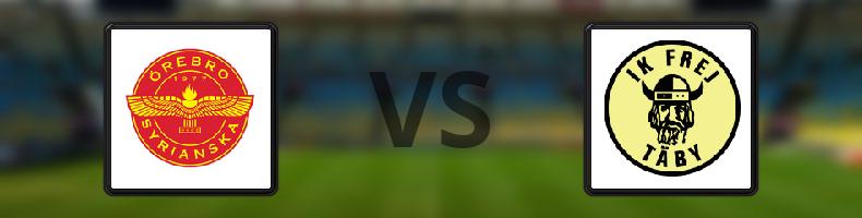 Örebro Syrianska BK - IK Frej odds, speltips, resultat i Division 1