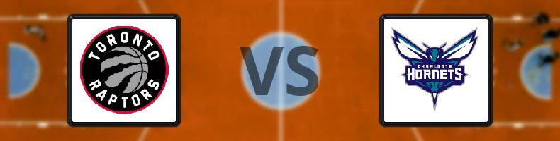 Toronto Raptors - Charlotte Hornets odds, speltips, resultat i NBA