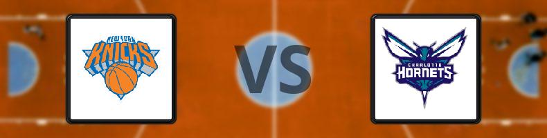 New York Knicks - Charlotte Hornets odds, speltips, resultat i NBA