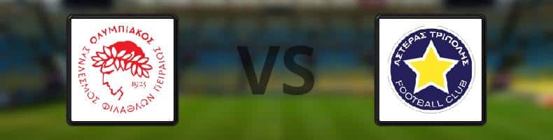 Olympiakos - Asteras Tripolis odds, speltips, resultat i Grekiska Superligan