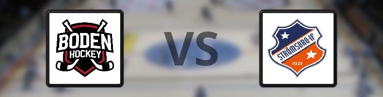 Bodens HF - Strömsbro IF odds, speltips, resultat i HockeyEttan