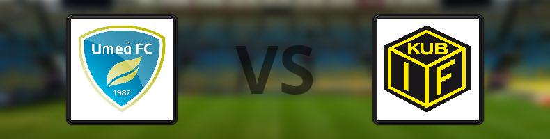 Umeå FC Akademi - Kubikenborgs IF odds, speltips, resultat i Division 2