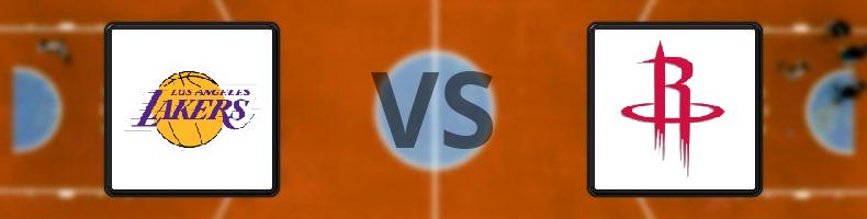 Los Angeles Lakers - Houston Rockets odds, speltips, resultat i NBA