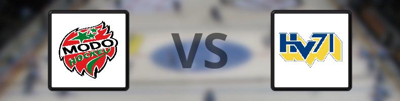 MODO Hockey - HV71 odds, speltips, resultat i SDHL