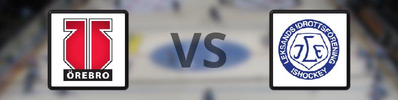 Örebro - Leksand odds, speltips, resultat i SHL