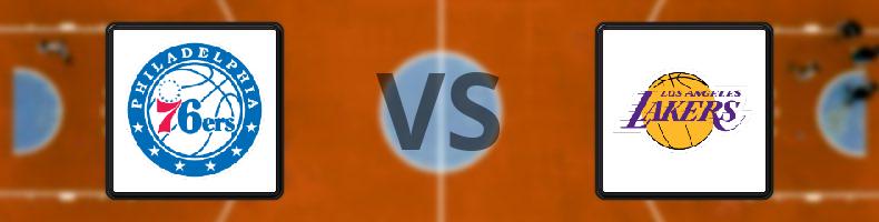 Philadelphia 76ers - Los Angeles Lakers odds, speltips, resultat i NBA
