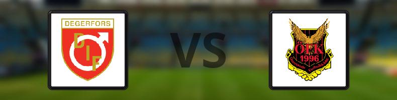 Degerfors IF - Östersunds FK odds, speltips, resultat i Superettan