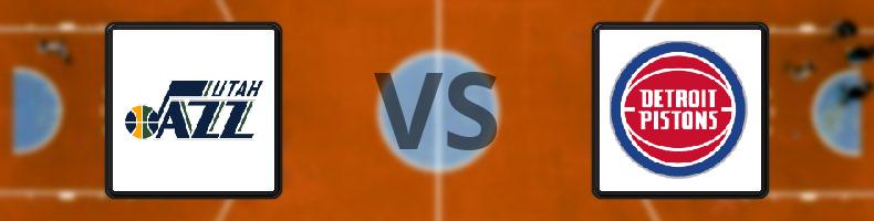 Utah Jazz - Detroit Pistons odds, speltips, resultat i NBA
