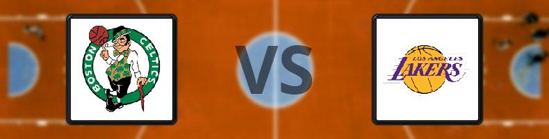 Boston Celtics - Los Angeles Lakers odds, speltips, resultat i NBA