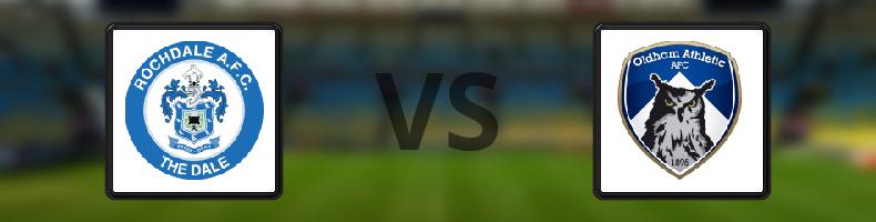 Rochdale - Oldham odds, speltips, resultat i National League
