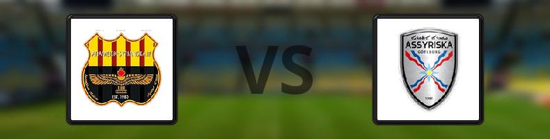 Arameiska-Syrianska IF - Assyriska odds, speltips, resultat i Division 2