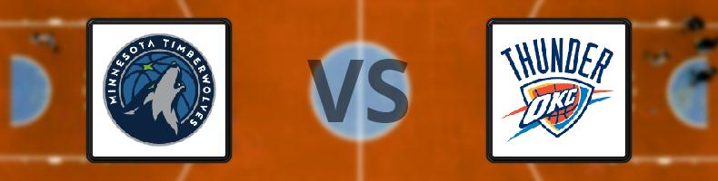 Minnesota Timberwolves - Oklahoma City Thunder odds, speltips, resultat i NBA