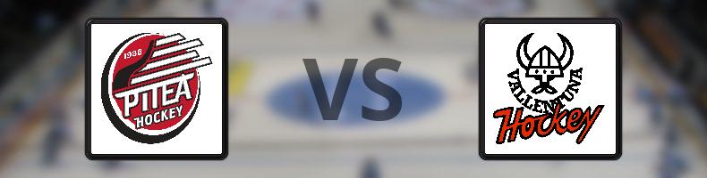 Piteå HC - IF Vallentuna BK odds, speltips, resultat i HockeyEttan