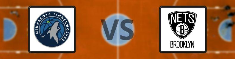 Minnesota Timberwolves - Brooklyn Nets odds, speltips, resultat i NBA
