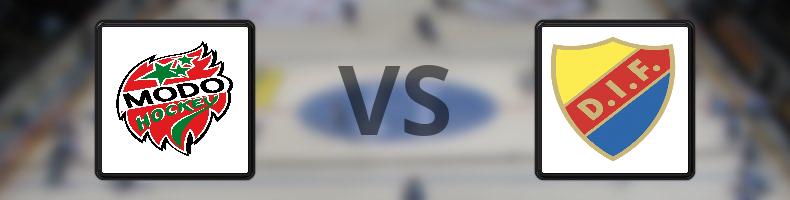 MODO Hockey - Djurgårdens IF odds, speltips, resultat i SDHL