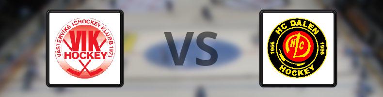Västerviks IK - HC Dalen odds, speltips, resultat i HockeyEttan