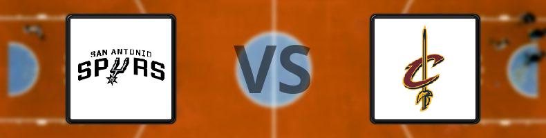 San Antonio Spurs - Cleveland Cavaliers odds, speltips, resultat i NBA