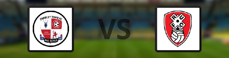 Crawley - Rotherham odds, speltips, resultat i League One