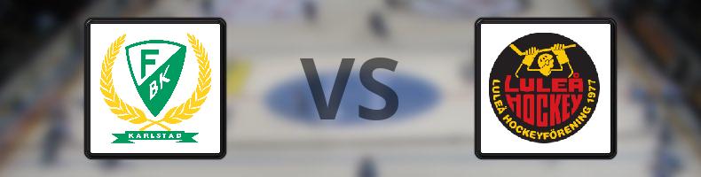 Färjestad BK - Luleå HF odds, speltips, resultat i SDHL