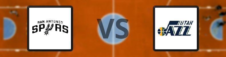 San Antonio Spurs - Utah Jazz odds, speltips, resultat i NBA